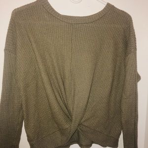army green sweater